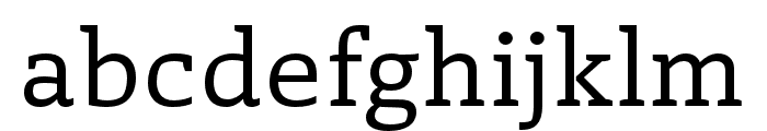 Laski Slab Regular Font LOWERCASE