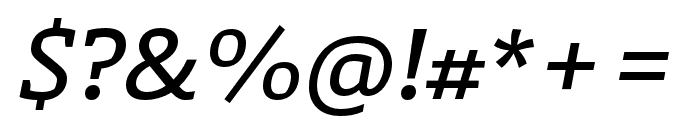 Laski Slab SemiBold Italic Font OTHER CHARS