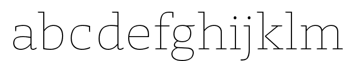 Laski Slab Thin Font LOWERCASE