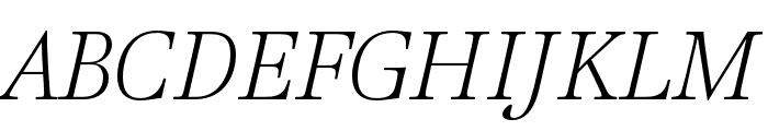 Lavigne Display Light Italic Font UPPERCASE