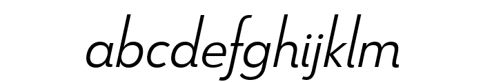Le Havre Rounded Light Italic Font LOWERCASE