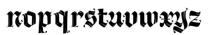 LeKick Brush Font LOWERCASE
