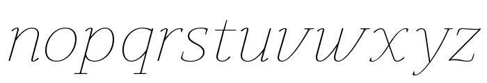 Leida ExtraLight Italic Font LOWERCASE