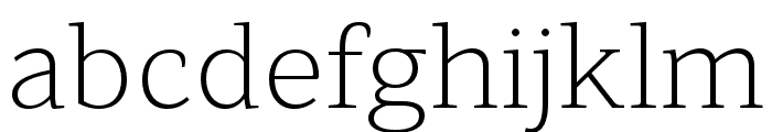 Leida Light Font LOWERCASE