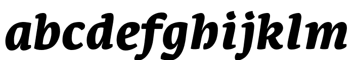Leksa Black Italic Font LOWERCASE