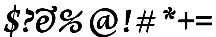 Leksa Bold Italic Font OTHER CHARS