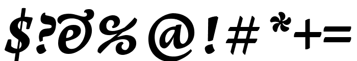 Leksa Extra Bold Italic Font OTHER CHARS