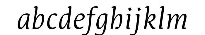 Leksa Light Italic Font LOWERCASE