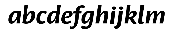 Leksa Sans Bold Italic Font LOWERCASE