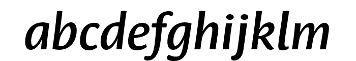 Leksa Sans Demi Bold Italic Font LOWERCASE