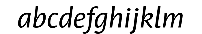 Leksa Sans Italic Font LOWERCASE