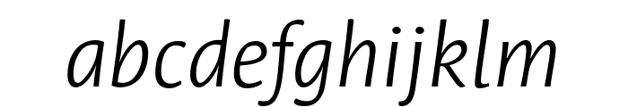 Leksa Sans Light Italic Font LOWERCASE