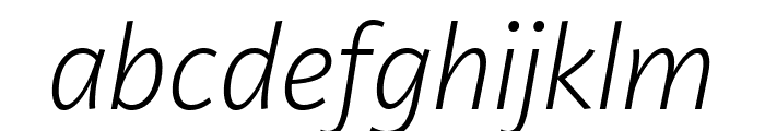 Lemance Light Italic Font LOWERCASE