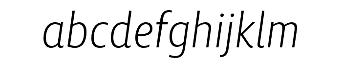 Lemon Sans Next Cond Light Italic Font LOWERCASE