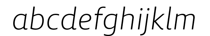 Lemon Sans Next Light Italic Font LOWERCASE