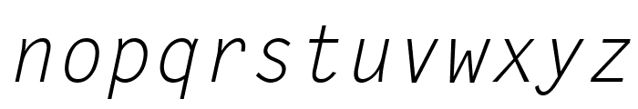Letter Gothic Std Slanted Font LOWERCASE