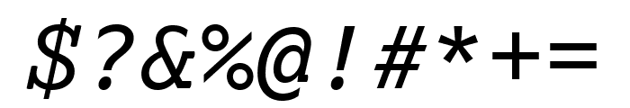 Lexia Mono Italic Font OTHER CHARS