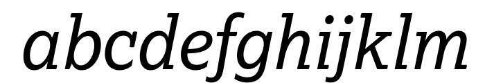 Lexia VF Italic Font LOWERCASE