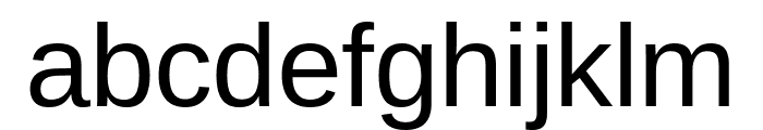 Liberation Sans Regular Font LOWERCASE