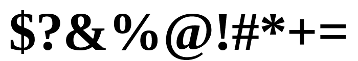 Liberation Serif Bold Font OTHER CHARS