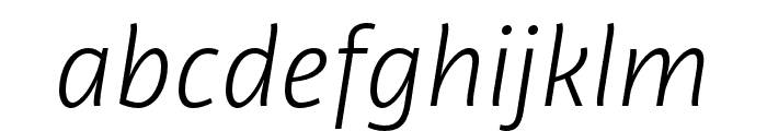 Libertad Light Italic Font LOWERCASE