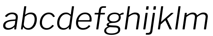 Libre Franklin Light Italic Font LOWERCASE