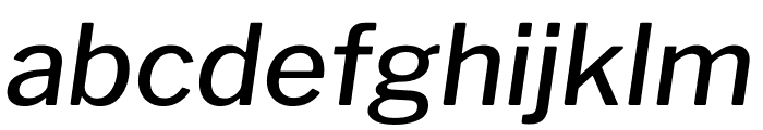 Libre Franklin Medium Italic Font LOWERCASE
