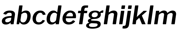 Libre Franklin SemiBold Italic Font LOWERCASE
