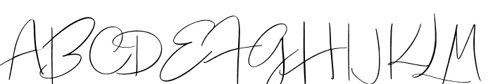 Lindsey Signature Regular Font UPPERCASE