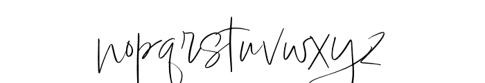 Lindsey Signature Regular Font LOWERCASE