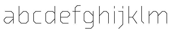 Lingua Light Font LOWERCASE