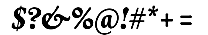Livory Bold Italic Font OTHER CHARS