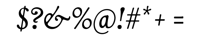 Livory Regular Italic Font OTHER CHARS