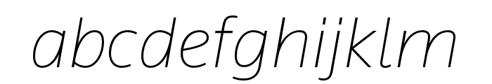 Locator UltraLight Italic Font LOWERCASE