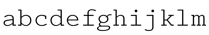 Logic Monoscript Light Font LOWERCASE