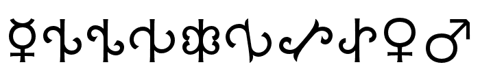 Loniki Symbols Regular Font OTHER CHARS