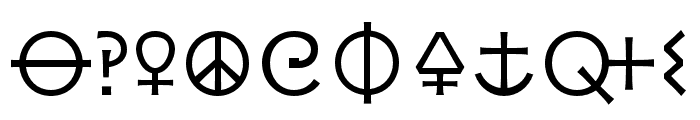 Loniki Symbols Regular Font OTHER CHARS