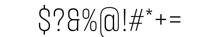 Loos Compressed Extra Light Font OTHER CHARS