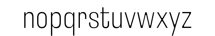 Loos Compressed Extra Light Font LOWERCASE