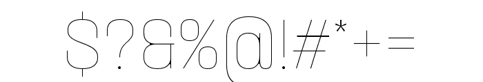 Loos Normal Thin Font OTHER CHARS