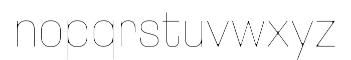 Loos Normal Thin Font LOWERCASE