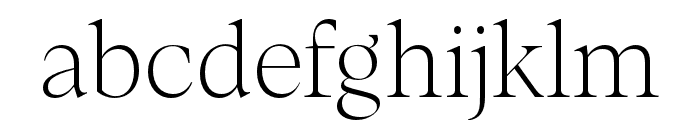 Loretta ExtraLight Display Font LOWERCASE