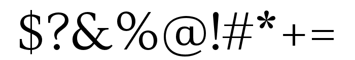 Loretta Medium Italic Font OTHER CHARS