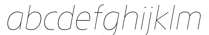 Lotus Eden Thin Italic Font LOWERCASE