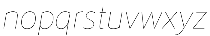 Lotus Eden Thin Italic Font LOWERCASE