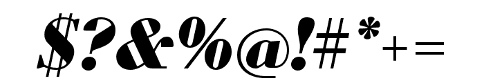 Louvette Deck Black Italic Font OTHER CHARS