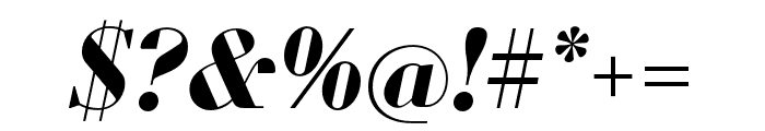 Louvette Display Bold Italic Font OTHER CHARS