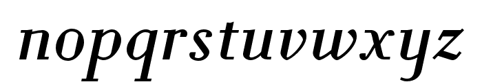 Louvette Text Italic Font LOWERCASE