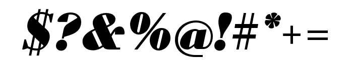 Louvette Text Ultra Italic Font OTHER CHARS