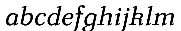 Luminance OT Italic Font LOWERCASE
